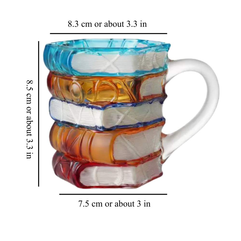 Glass Books Mug