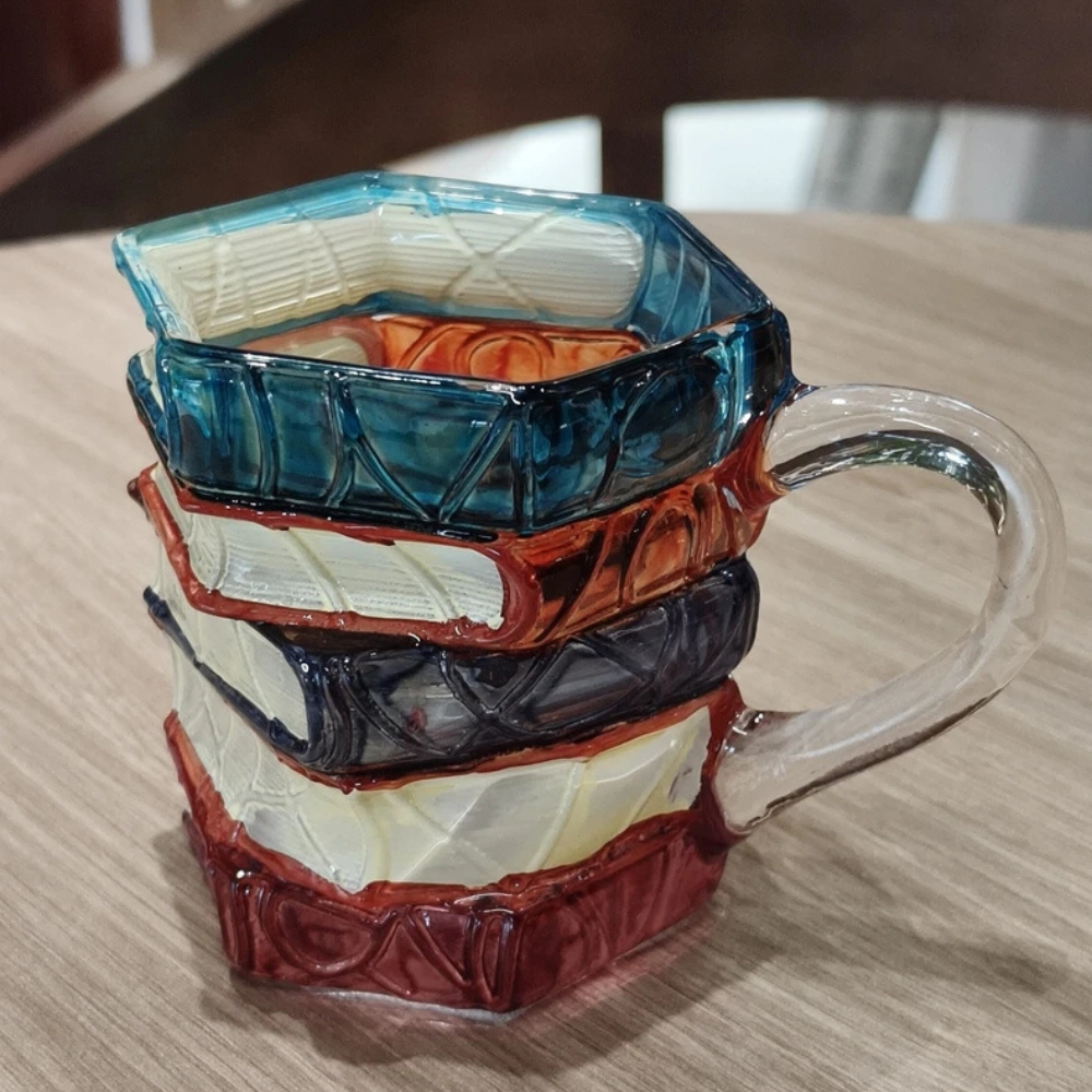 Glass Books Mug