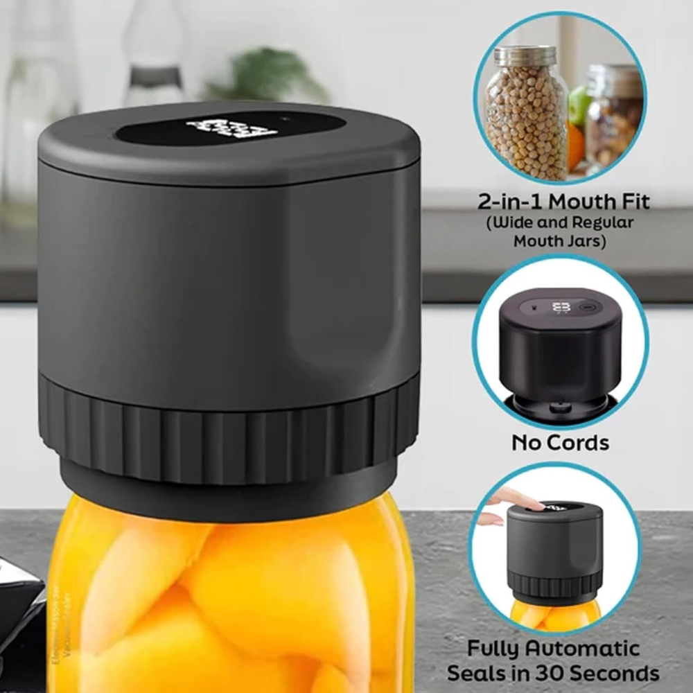 FreshCap™ | Jar Vacuum Sealer