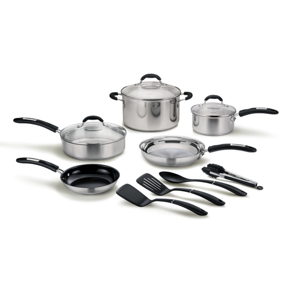 Bateria de Cocina de Acero Inoxidable 12 piezas