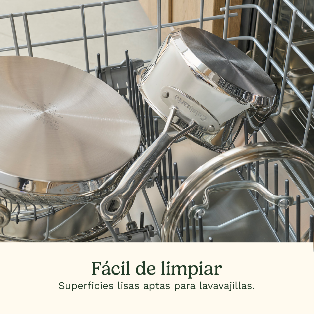 Set de Ollas de Acero Inoxidable de 11 piezas Chef ́s Classic