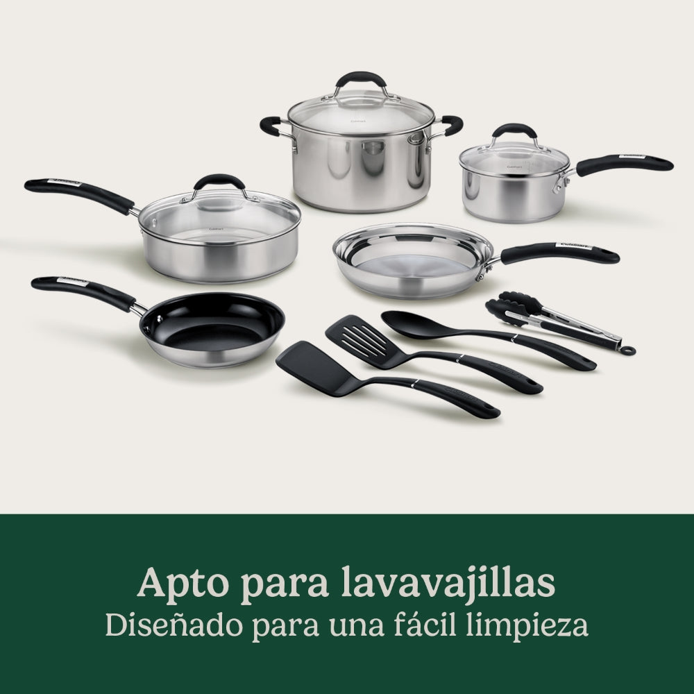 Bateria de Cocina de Acero Inoxidable 12 piezas