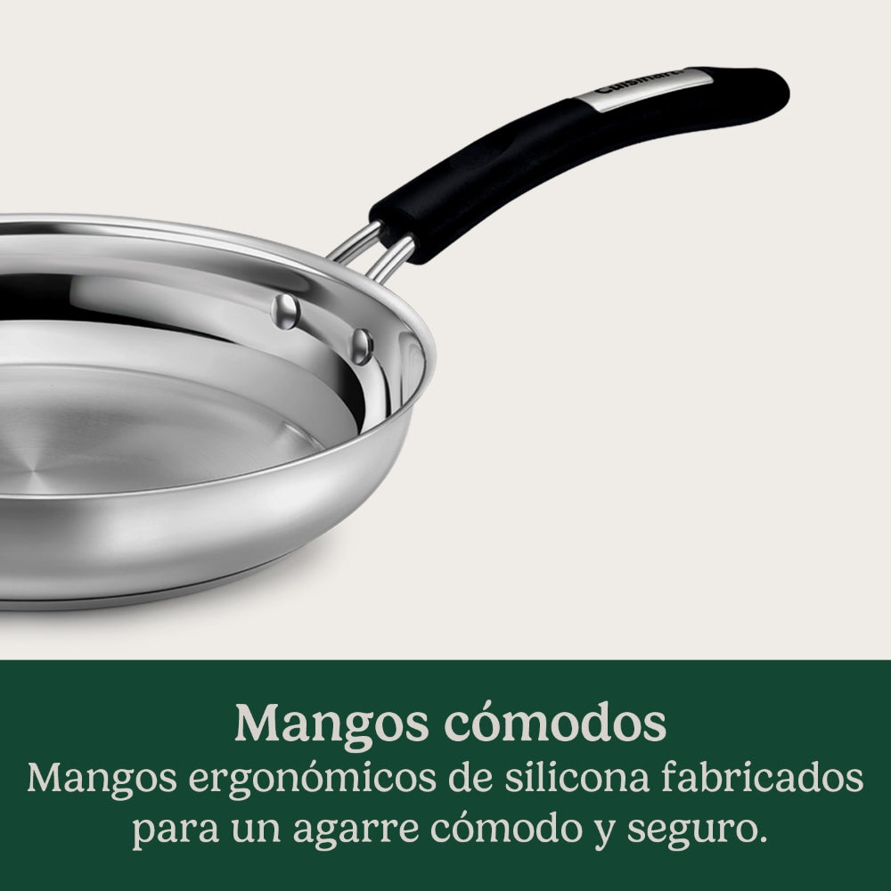Bateria de Cocina de Acero Inoxidable 12 piezas