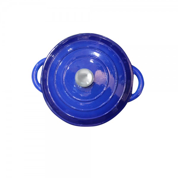 OLLA HIERRO FUNDIDO REDONDA BLEU MARSEILLE 3.5LTS